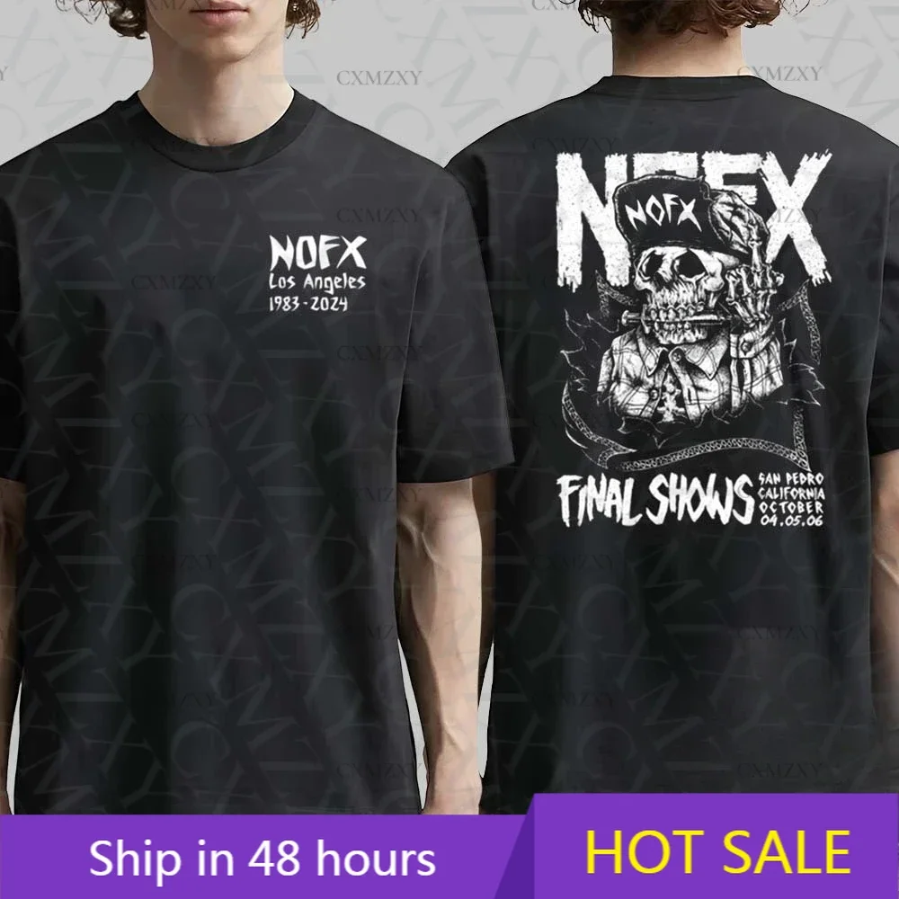 

Men Women Fans Essentials Short Sleeve Tops Fashion Brand Summer Casual Daily Tee NOFX Rock Band Graphic Cotton T-shirt Unisex