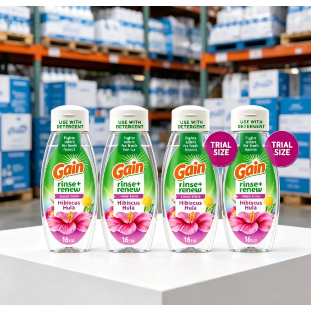 Fabric Softener Rinse with Odor Fighter for Fresh Hibiscus Hula Scent Long Lasting Fragrance 16 fl oz Liquid Laundry Conditioner