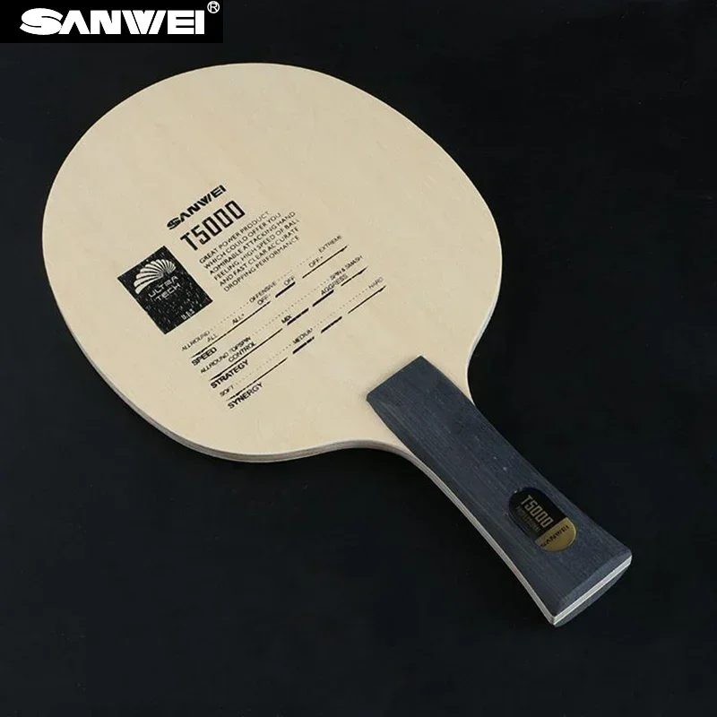 

Sanwei T5000 Table Tennis Racket Blade 5 Wood 2 Carbon Professional Ping Pong Racket Bat Offensive Fast Attack For Beginner