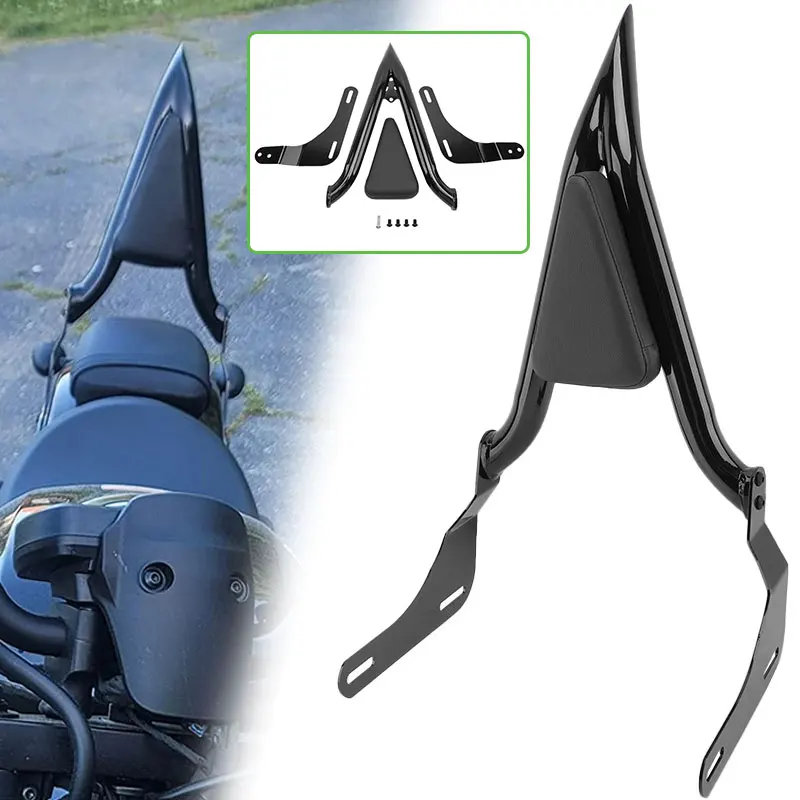 Sissy bar arrière pour passager de moto, dossier détachable noir pour Honda REBEL 1100 CM1100 CMX1100 2021-2025