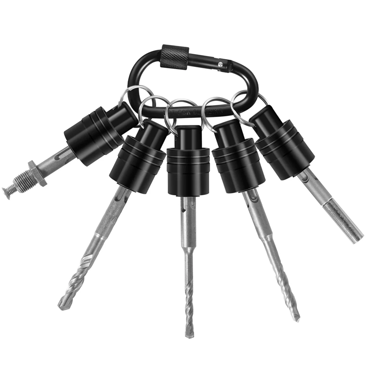 

A002 SDS Plus Shank Drill Bit Holder Keychain SDS Shank Adapter Extension Bar Socket Adapter Easy Change Hand-Held Holders