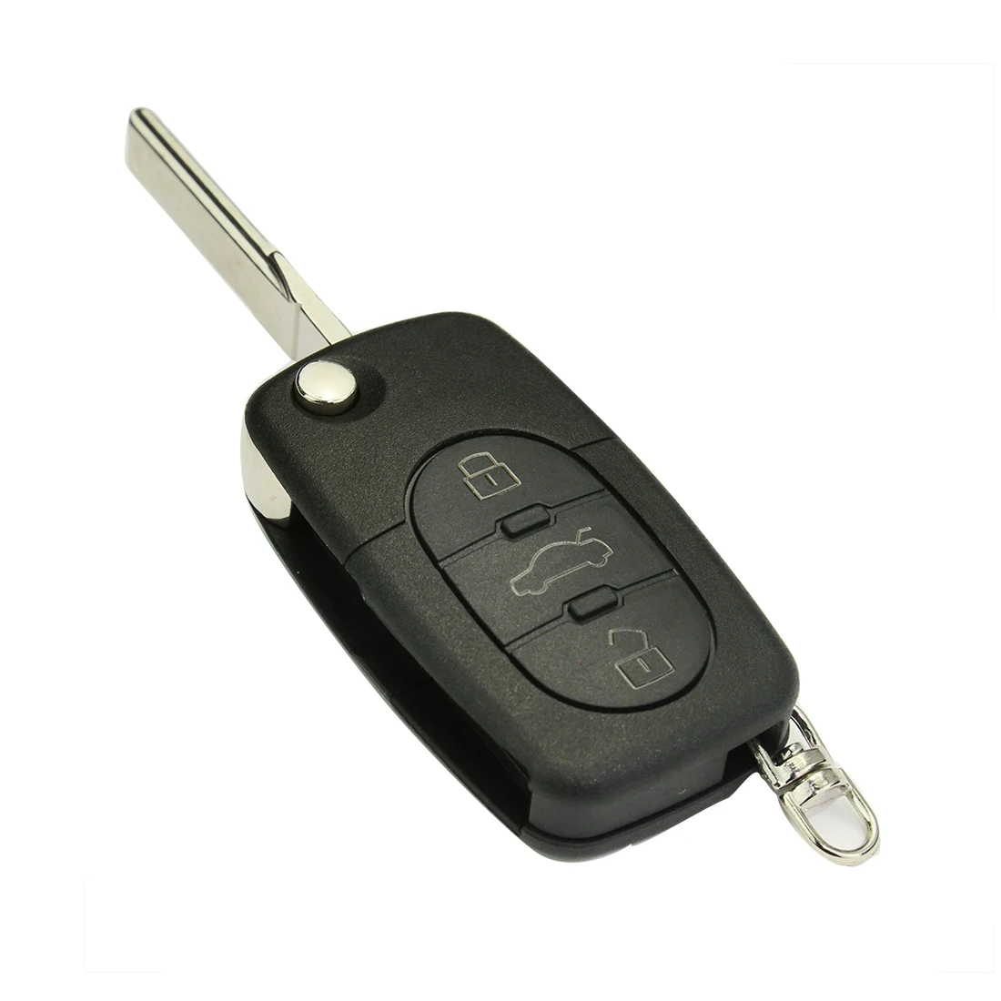 3 زر للطي الوجه البعيد مفتاح السيارة فوب قذيفة لأودي TT A2 A3 A4 A6 A8 تقطيعه شفرة HAA #1