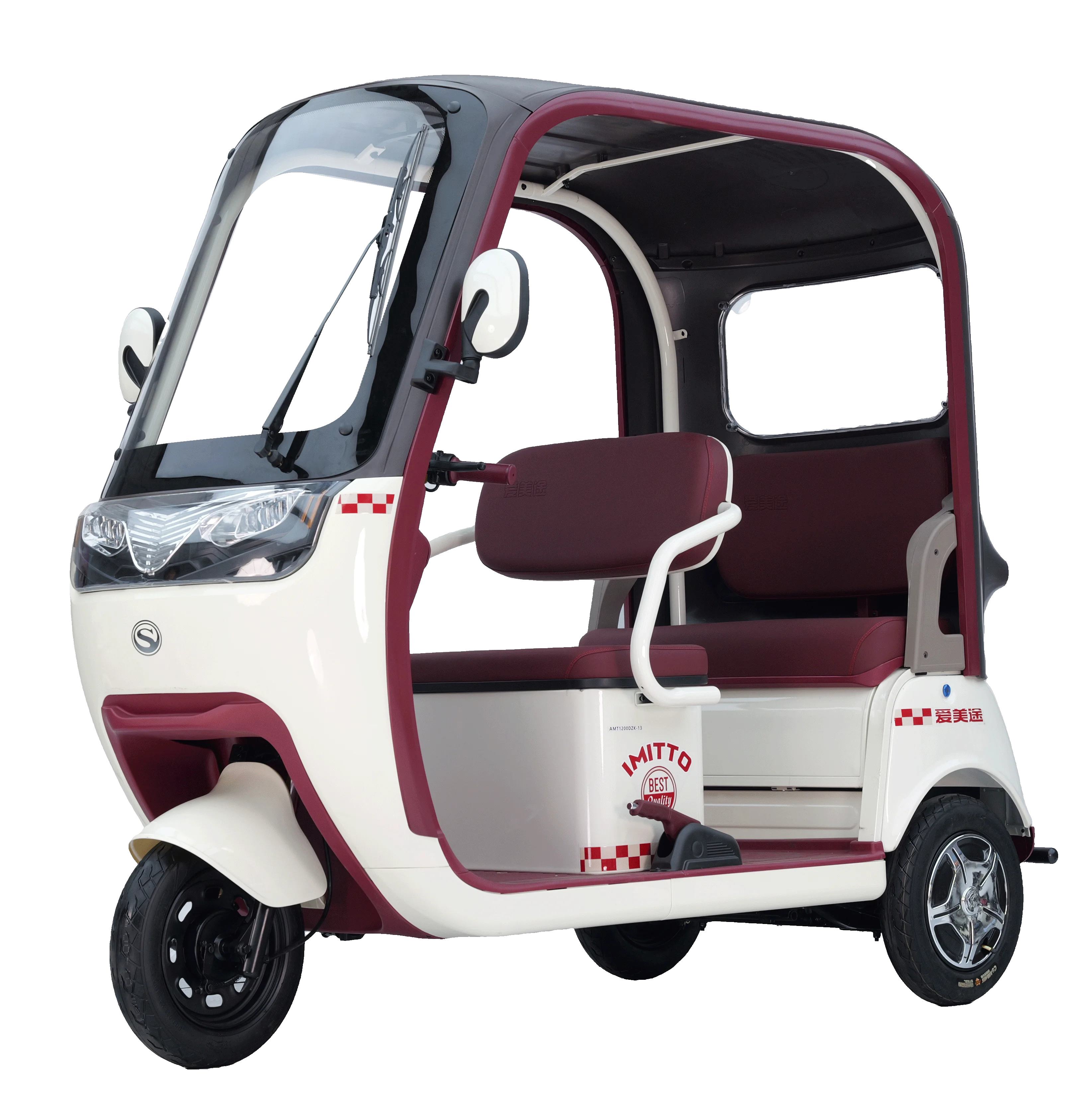 Factory Direct Special Offer Elderly & Adult Leisure Electric Tricycles Closed Body for Pick-Drop Children Cargo Use