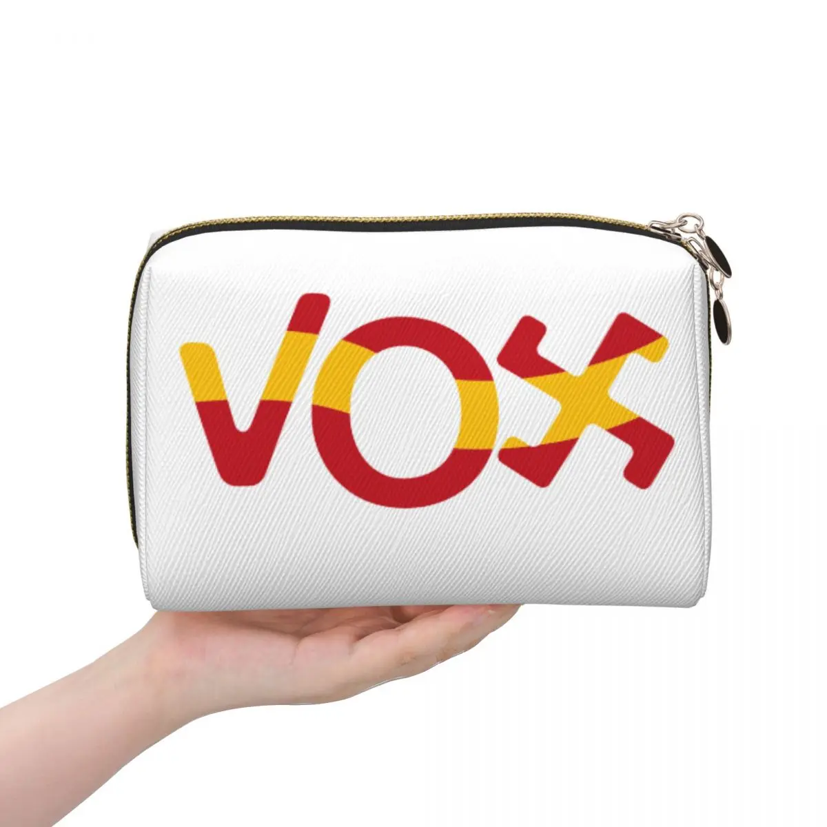 Espana Vox Logo España Fiesta Política español 3 bolsas de cosméticos para mujer bolsa organizadora de maquillaje de viaje estuche de almacenamiento de artículos de tocador Dopp