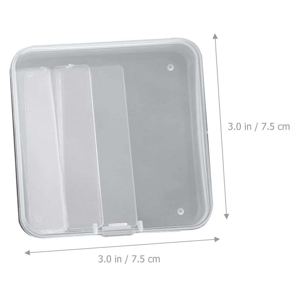 

PVC Transparent Storage Box Portable Lightweight Fake Nail Display Case Container Durable Nail Art Organizer Travel Accessories