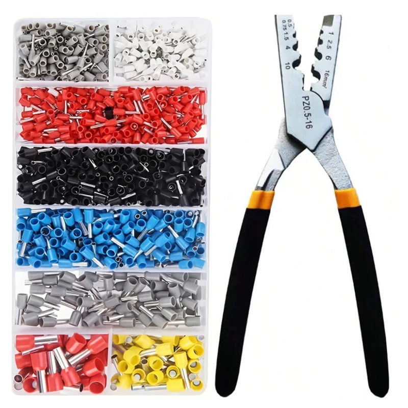PZ0.5-16 Crimpzangen-Set, 0,5-16mm² Crimpzange und Elektrisches Klemmen-Crimpmesserset, Geeignet für DIY und professionelle Anwendungen – Detail 1