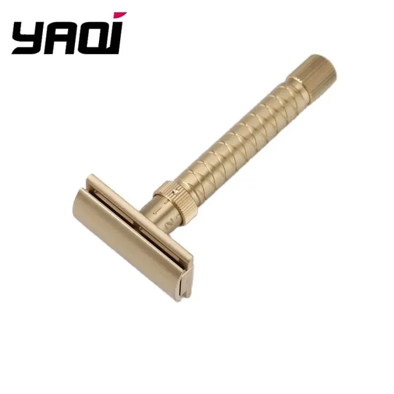 

Yaqi Brass V2 Adjustable Safety Razor 100% Brass Material Men's Shaving Tool for Precision Shave