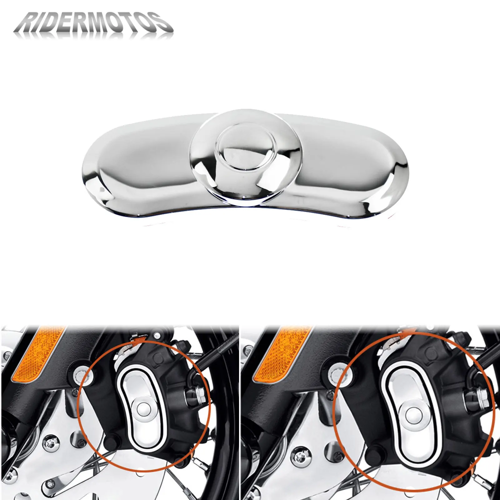 

Front Rear Brake Caliper Cover For Harley Sportster Roadster XL1200 883 SuperLow 48 14-Up Motorcycle Brake Caliper Insert Cover