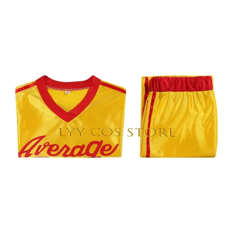 Anime Crazy Dodgeball Cosplay Yellow Jersey Adult  Average Joe's Uniform Costume Dodgeball Sweat Suit Competition Outfit Women