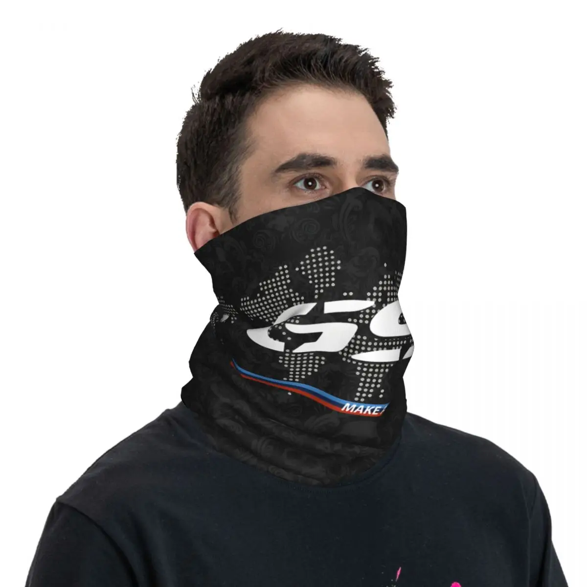 Bandana con estampado del mapa del mundo para hombre y mujer, mascarilla facial para motocicleta, Club GS, correr, Unisex, Invierno