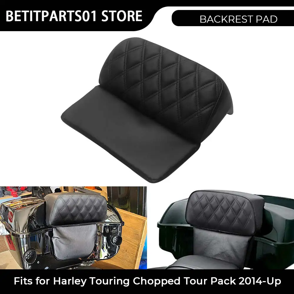Tour Luggage Pack Backrest Pad Trunk Backrest Pads Motorcycle Fit For Harley Electra Glide Ultra Classic Low FLHTCUL 2015-2016