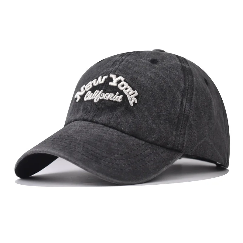 

Classic Washed Vintage NEW YORK Baseball Outdoor Versatile Large Letter Washed Cotton Golf Dad Hat