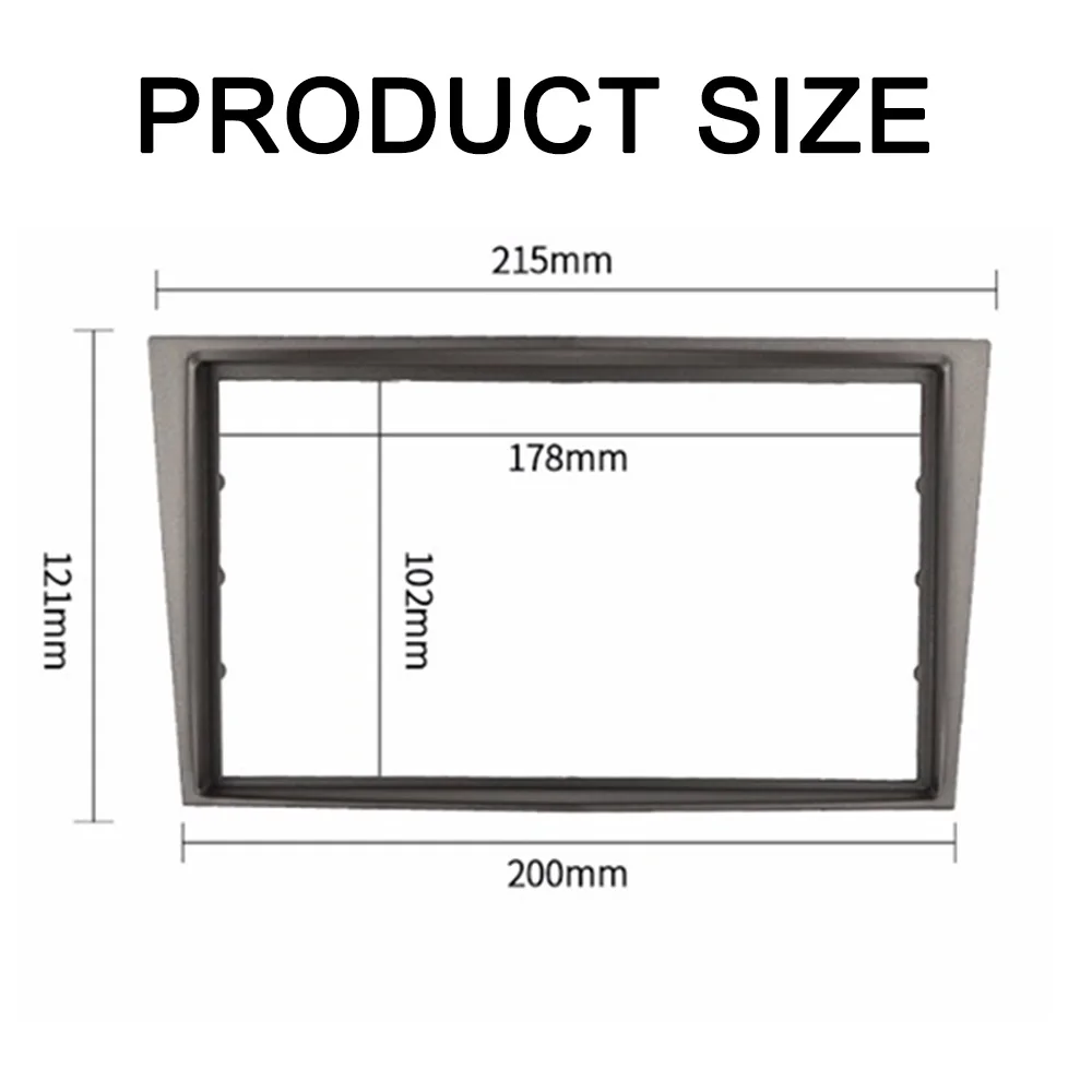 Double 2 Din Radio Frame for Opel Astra Antara Corsa Zafira GMC Fascia Dash Installation Trim Kit Face Plate Bezel Stereo Panel