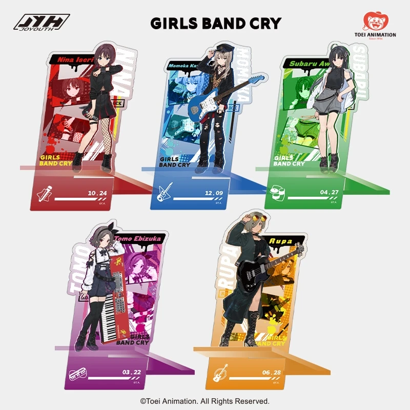 Аниме GIRLS BAND CRY, различные акриловые подставки для телефонов с рисунком, изысканные и практичные, обеспечивающие стабильную поддержку вашего