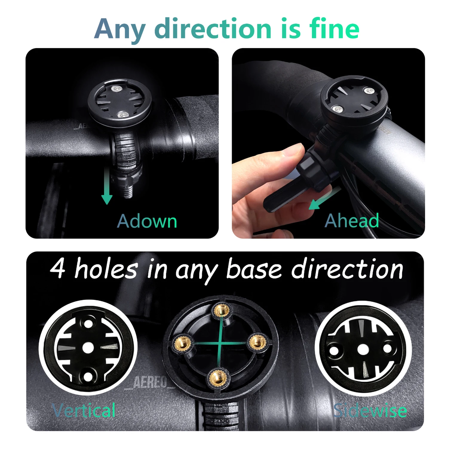 CYCLAMI نظام تحديد المواقع دراجة الكمبيوتر جبل حامل قوس حامل عالمي مناسبة للتدوير ل XOSS Garmin الرادار الضوء الخلفي المصباح