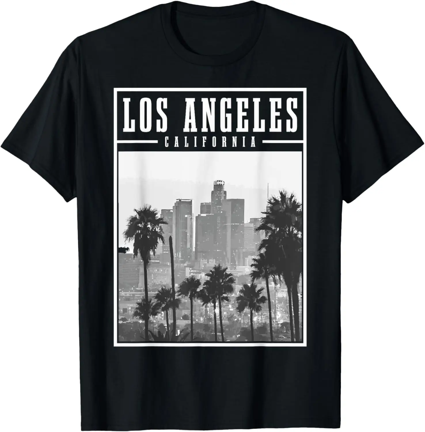 

Модный стиль - винтажная футболка гордости Los Angeles California LA Skyline