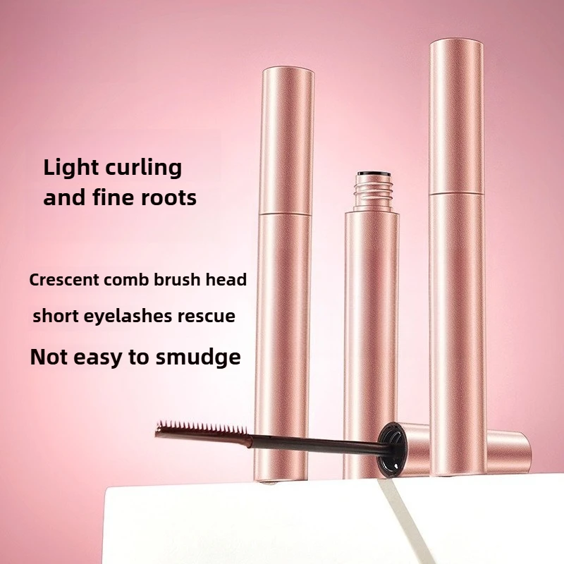 แปรงมาสคาร่าแบบหวีซี่ถี่ 1 ชิ้น ผลิตภัณฑ์แต่งตาที่จำเป็นสำหรับการดัดขนตาให้งอนยาวอย่างเป็นธรรมชาติ กันน้ำ หัวแปรงเล็กเพรียวบาง