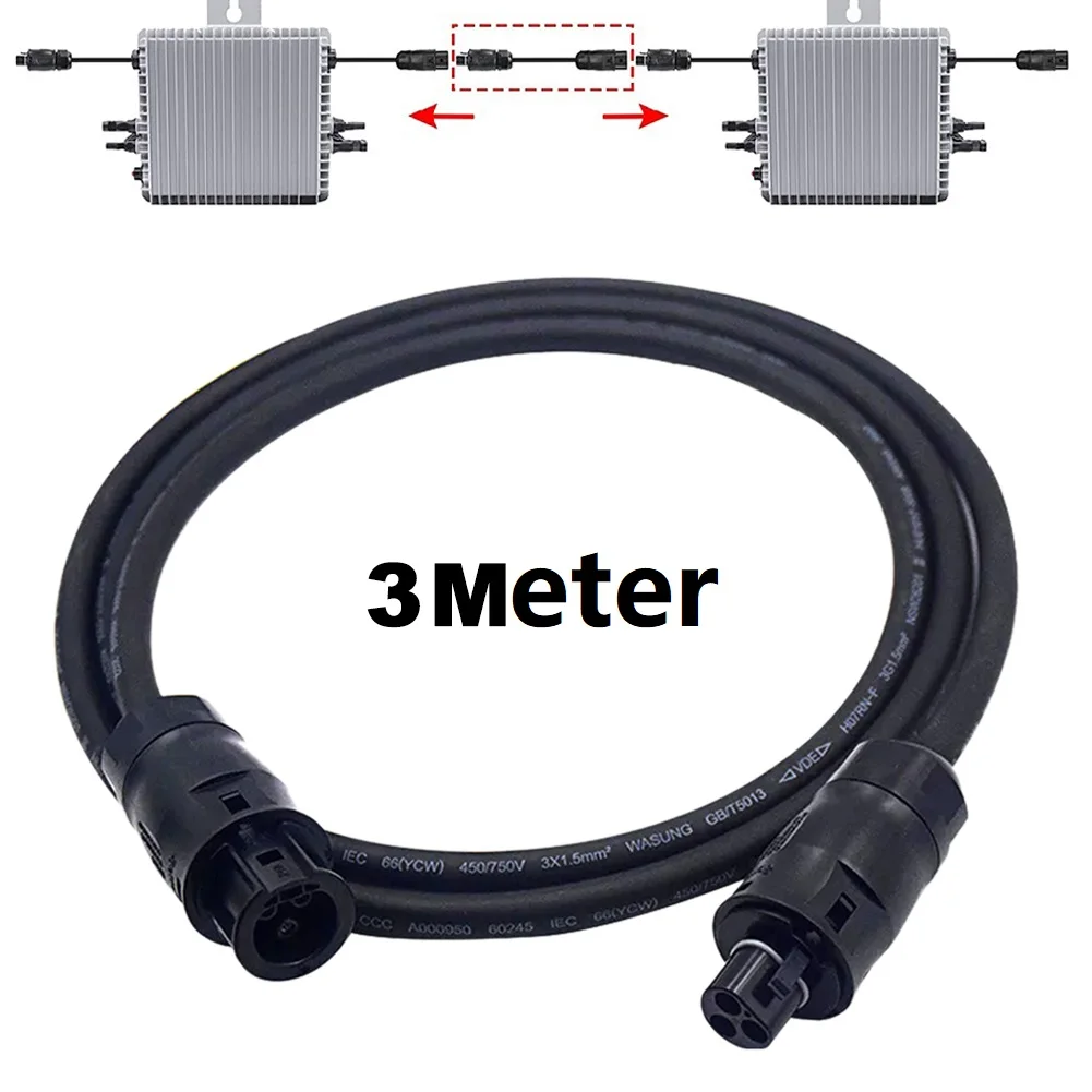 BC01 Female Socket Inverter Power Cord Direct Connection Solar Cord Solar Cable Oil And Abrasion Resistant Weather Resistant