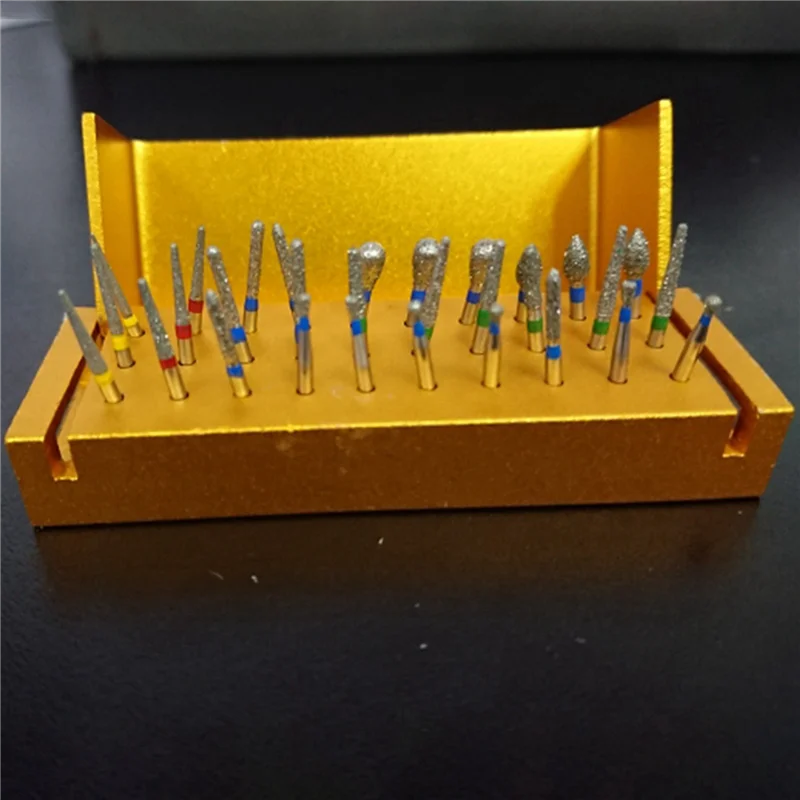 ABBN-120 個ダイヤモンドバードリル + ブロック高速ハンドピースホルダーアルミム器具歯のホワイトニング用