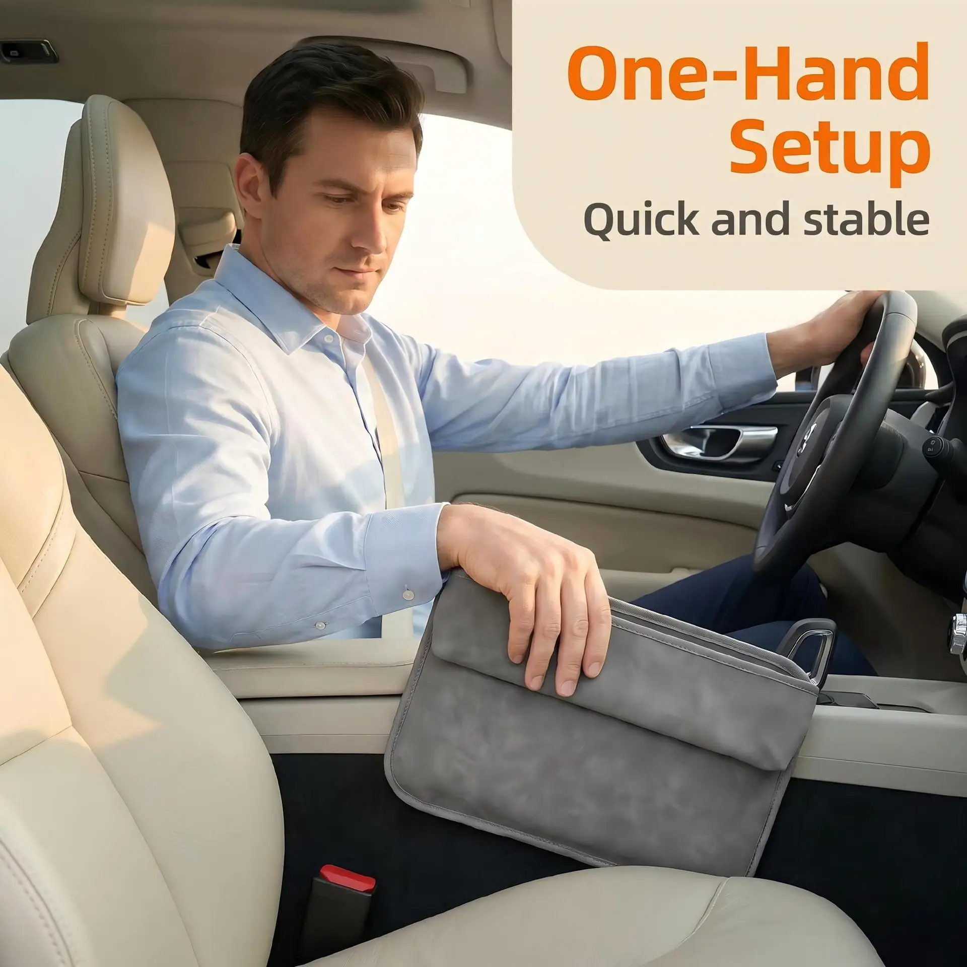 Car small table board, knee table multi-functional car dining table, notebook computer table, seat gap storage box