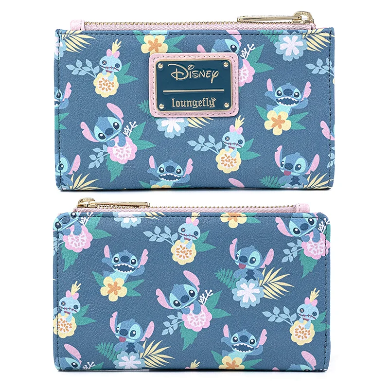 

Disney Stitch Loungefly Wallet Clutch Purse Women'S Purse Card Bag Double Fold Coin Purse Card Package For Girlfriend Gifts