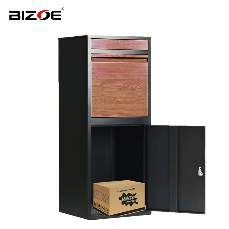 LH rain-proof delivery cabinet, household villa parcel courier cabinet, tipping bucket with lock.