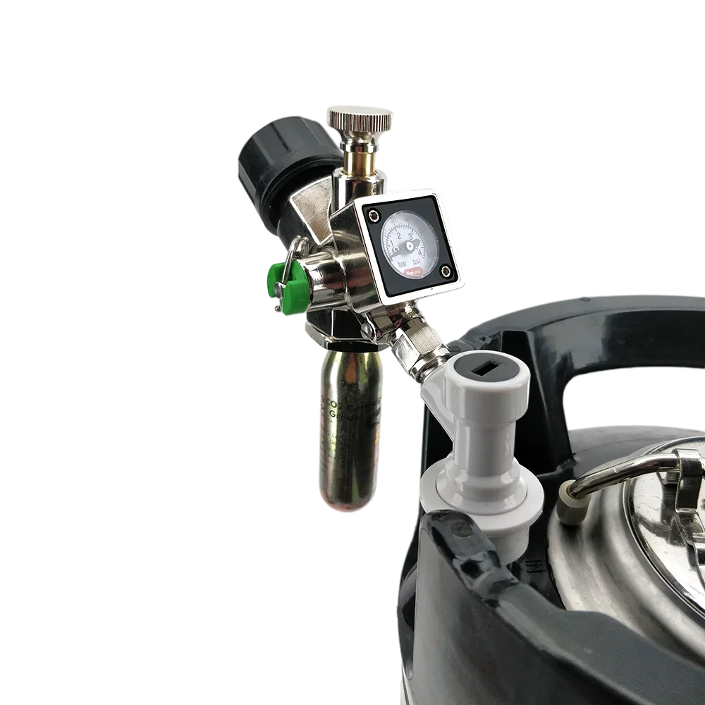 KegLand Mini 360 Core Actuator Regulator - Sodastream & 16g & 74g Bulb Compatible  homebrewing