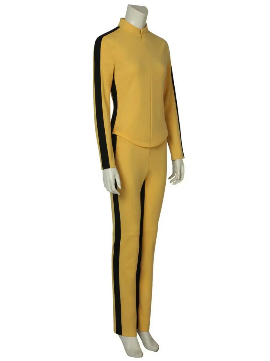 Novo doce matar bill cosplay casamento amarelo conjunto loween traje tery chen desempenho de palco tradicional chinês roupa feminina