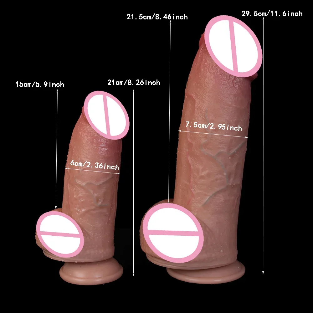 Realistic Dildo Soft Balck Cock for Women Anal Big Huge Fake Penis with Suction Cup Sex Toy Private Multiple Size Anal Butt Plug