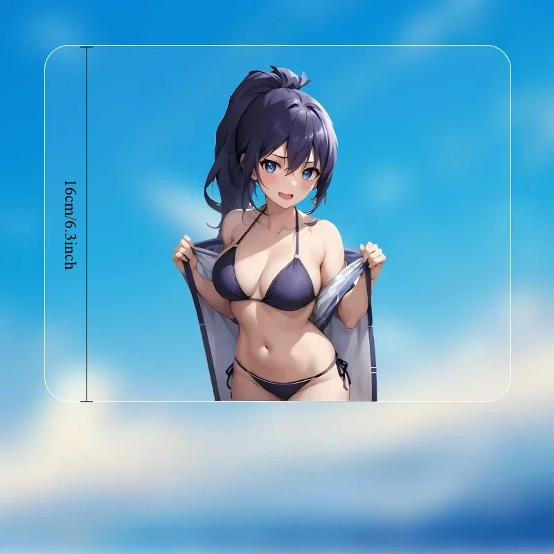 Sexy Swimsuit Stickers Personality Decals for Car Triangle Window Fuel Tank Cover Waterproof Sunproof Decor