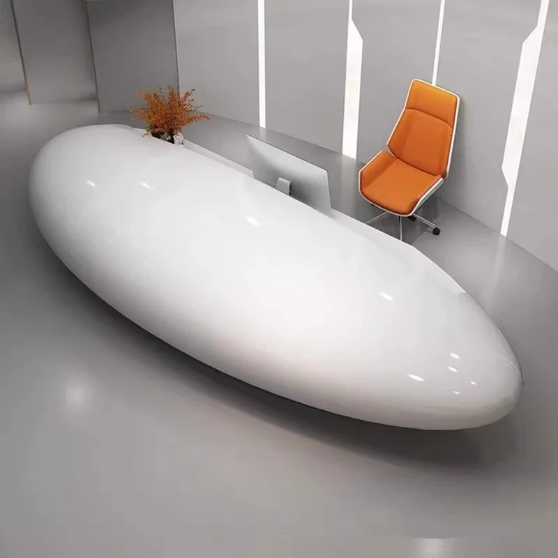 Reception company Egg-shaped office checkout page Beauty salon information desk