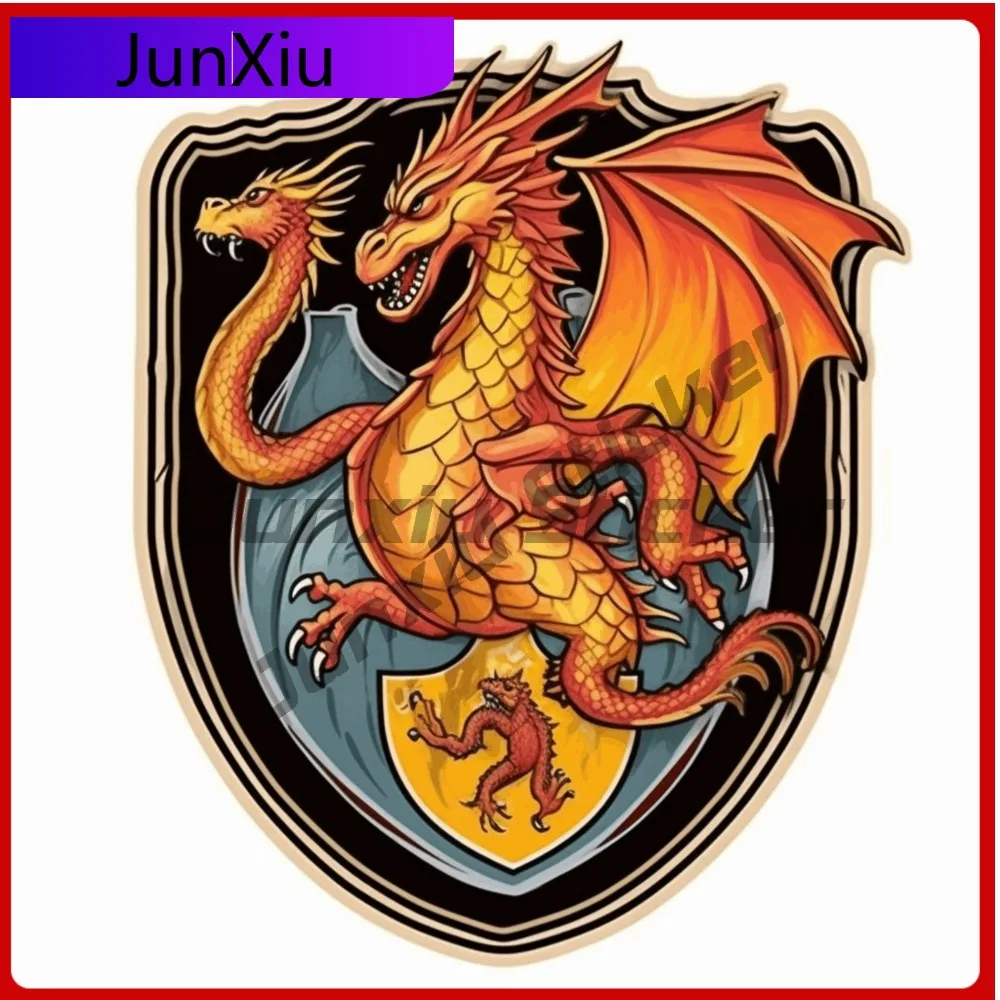 

Crest Dragon Sticker Folklore Decal for Truck Anime Waterproof Vinyl Acces Car Laptop Window Bumper