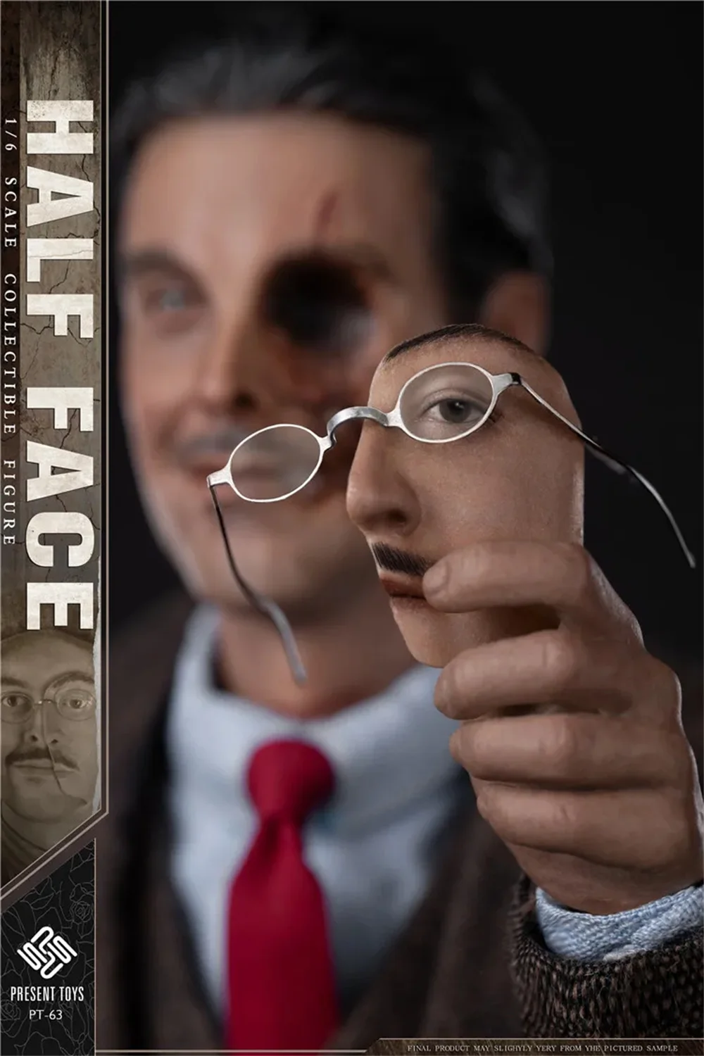 New Stock PRESENT TOYS PT-sp63 1/6 Scale Boardwalk Empire Half Face Richard Full Set For 12-inch Action Figure Body Model Toys