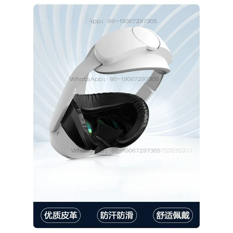 Face Mask Comfortable Sweat-proof Leather Sponge Replacement Magnetic Shading Breathable Ice Silk Fabric
