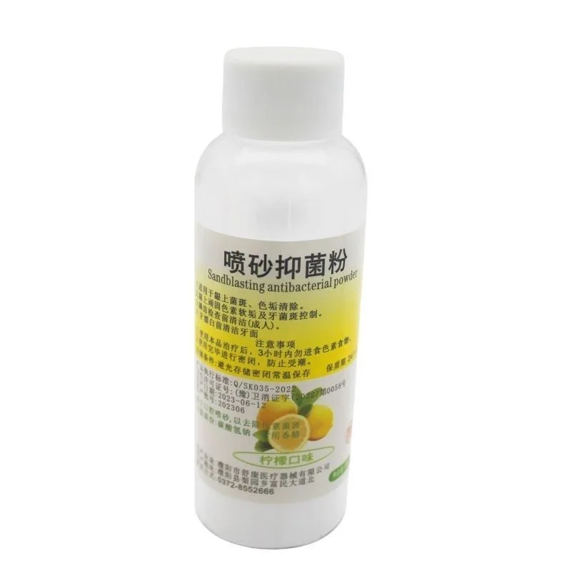 130g Dental Sandblasting Powder Teeth Whitening Powder Sandblasting Machine Material Fruit Flavor Strawberry Lemon view 6
