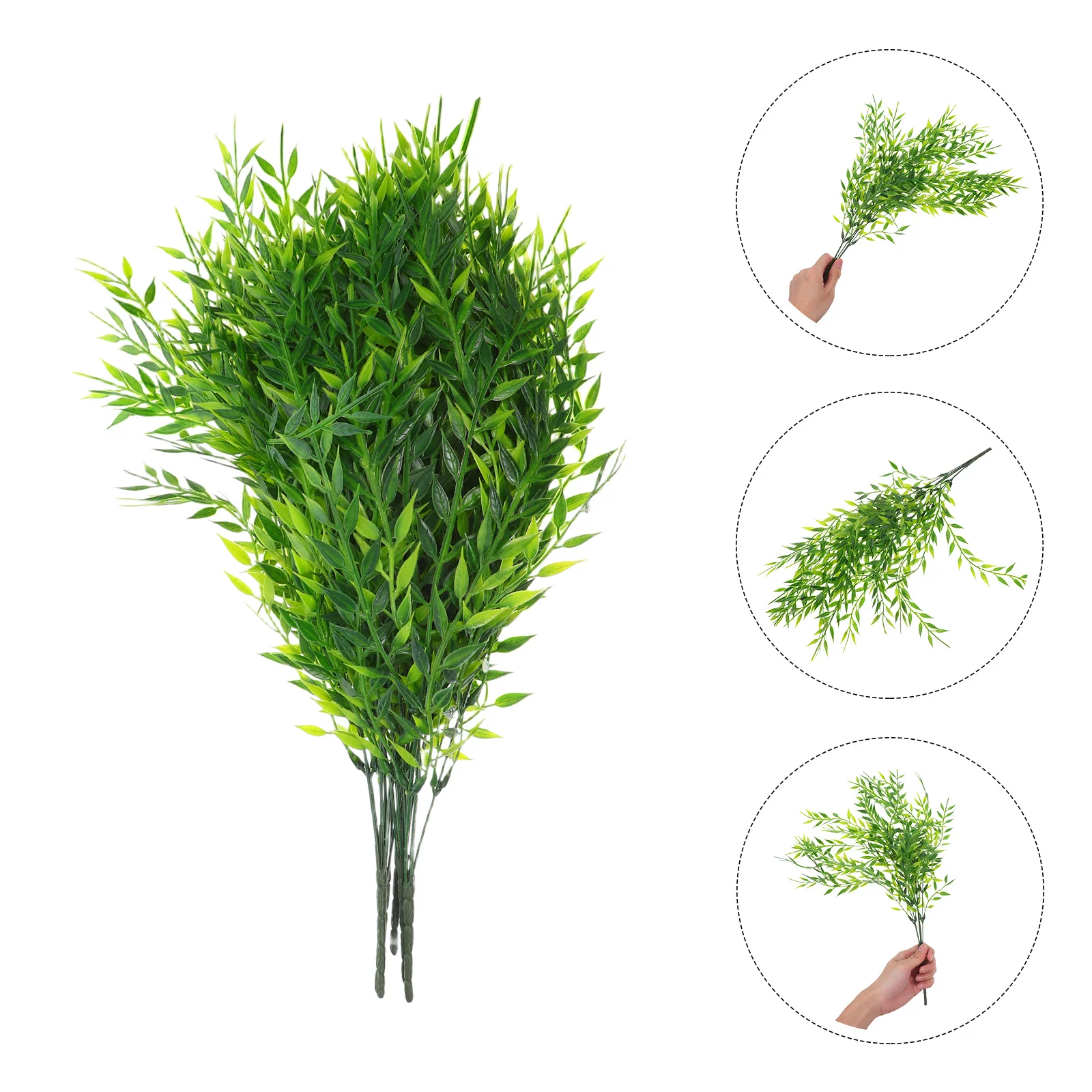 

5Pcs Artificial Willow Leaves Vine Twigs Fake Hanging Greenery Plants Faux Garland Decorative Green Leaf Indoor Wedding Party