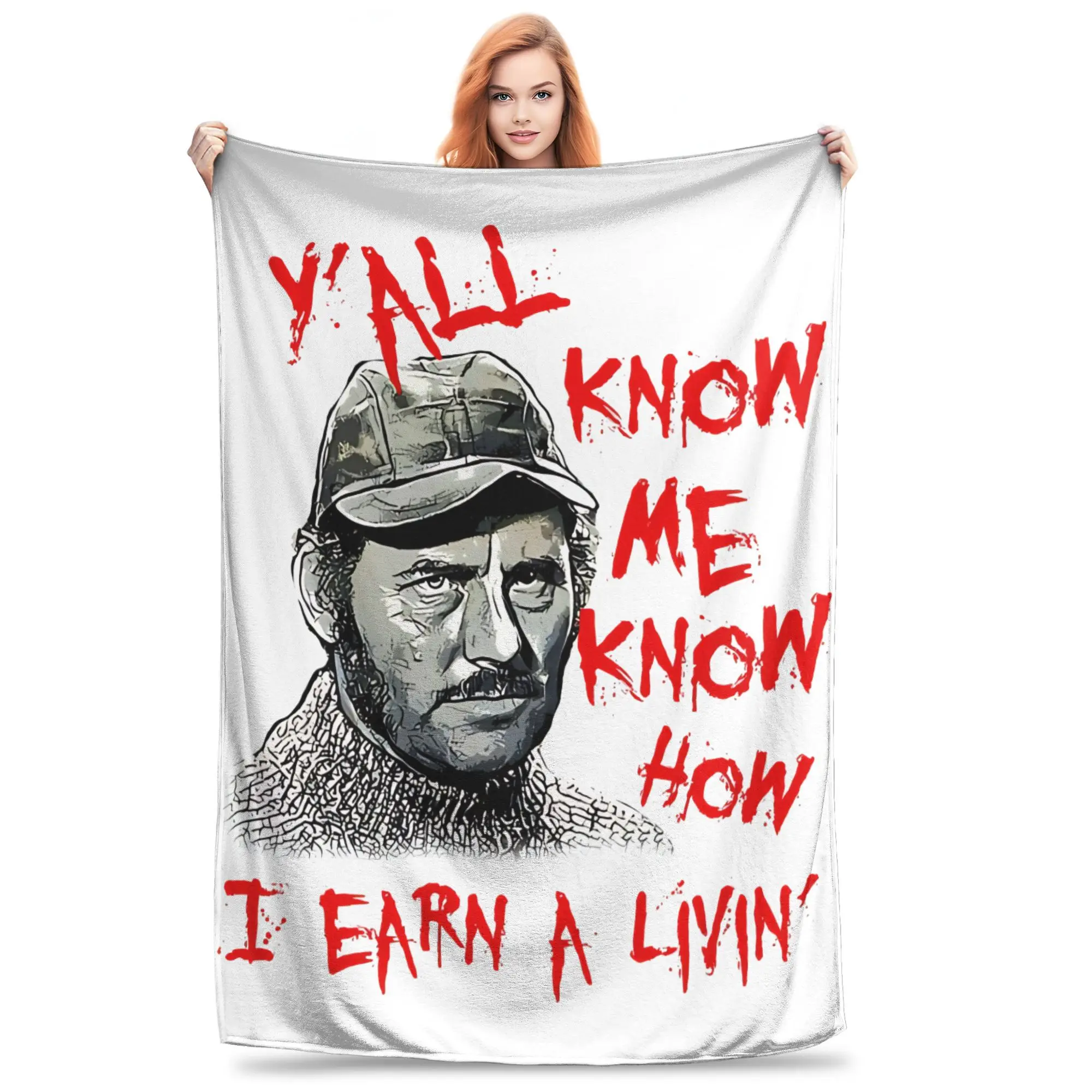 

Jaws Blanket Multiple Sizes Cozy and Lightweight Throw Blankets for Couch Sofa and Bed