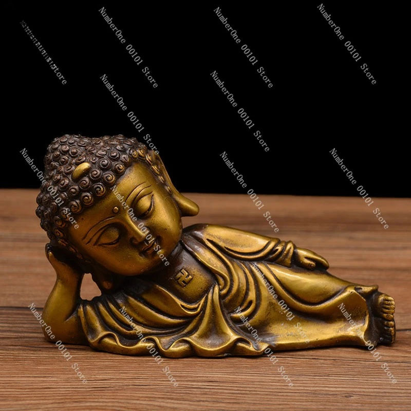 Copper Small Size Maitreya Buddha Bronze Statue Auspicious Gift Decoration