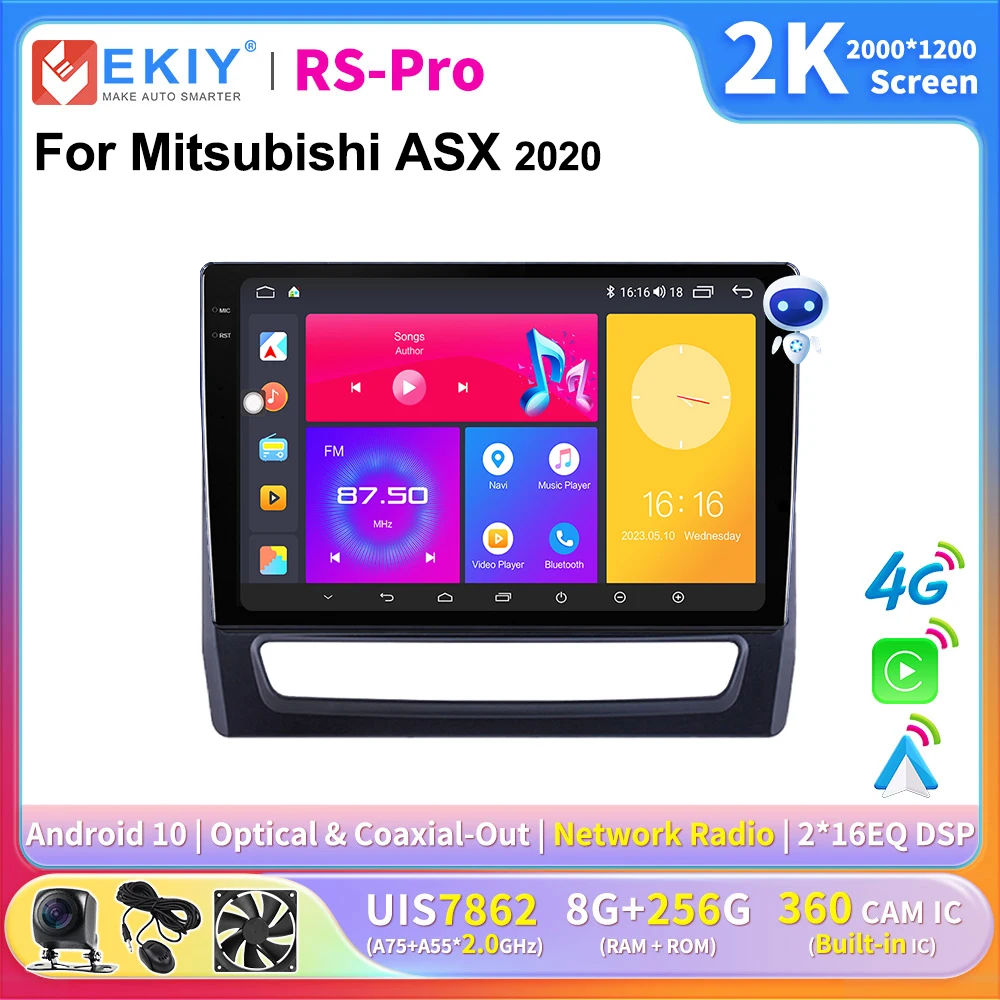 

EKIY 2K Screen Android Stereo For Mitsubishi ASX 2020 Navigation Carplay Autoradio Multimedia Head Unit GPS Player 4G Ai Voice