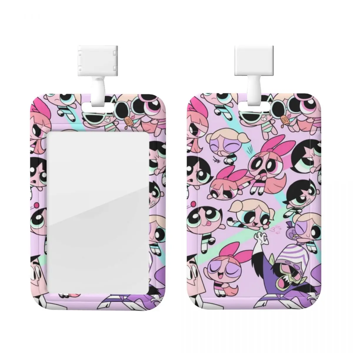 

Custom Cute Powerpuffs Girls Card Badge Holder Hospitals Card Holder Unisex Neck Lanyard Credit Card Holders Neck Strap