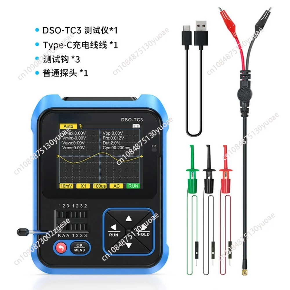 

Портативный цифровой осциллограф, тестер транзисторов, Измеритель LCR, 3 в 1, маленький, фотометрический