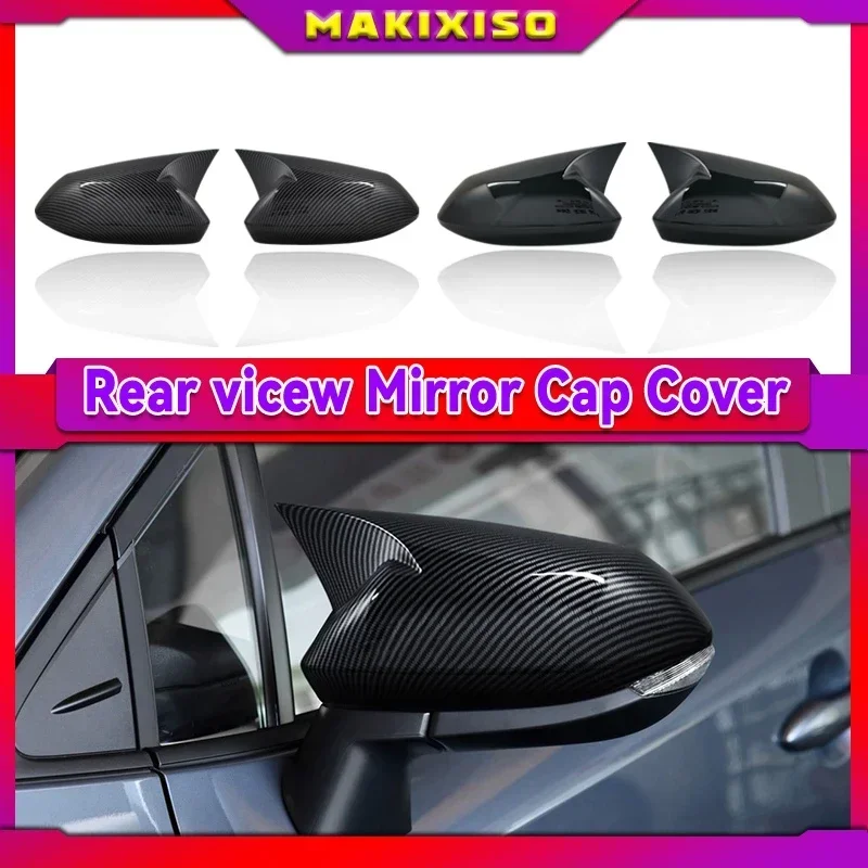 Side Wing Rearview Mirror Cover Cap For Toyota Corolla 2019 2020 Carbon Black high quality types