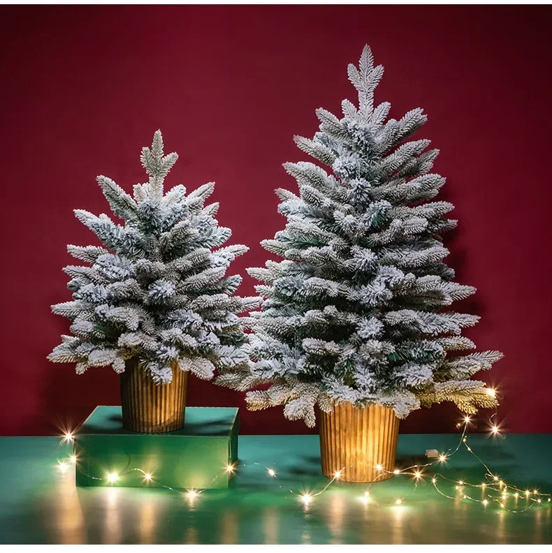 

1pc 45cm Accumulated Snow Christmas Tree Decoration New Year Decor Artificial PVC Christmas Tree Navidad Party Supplies