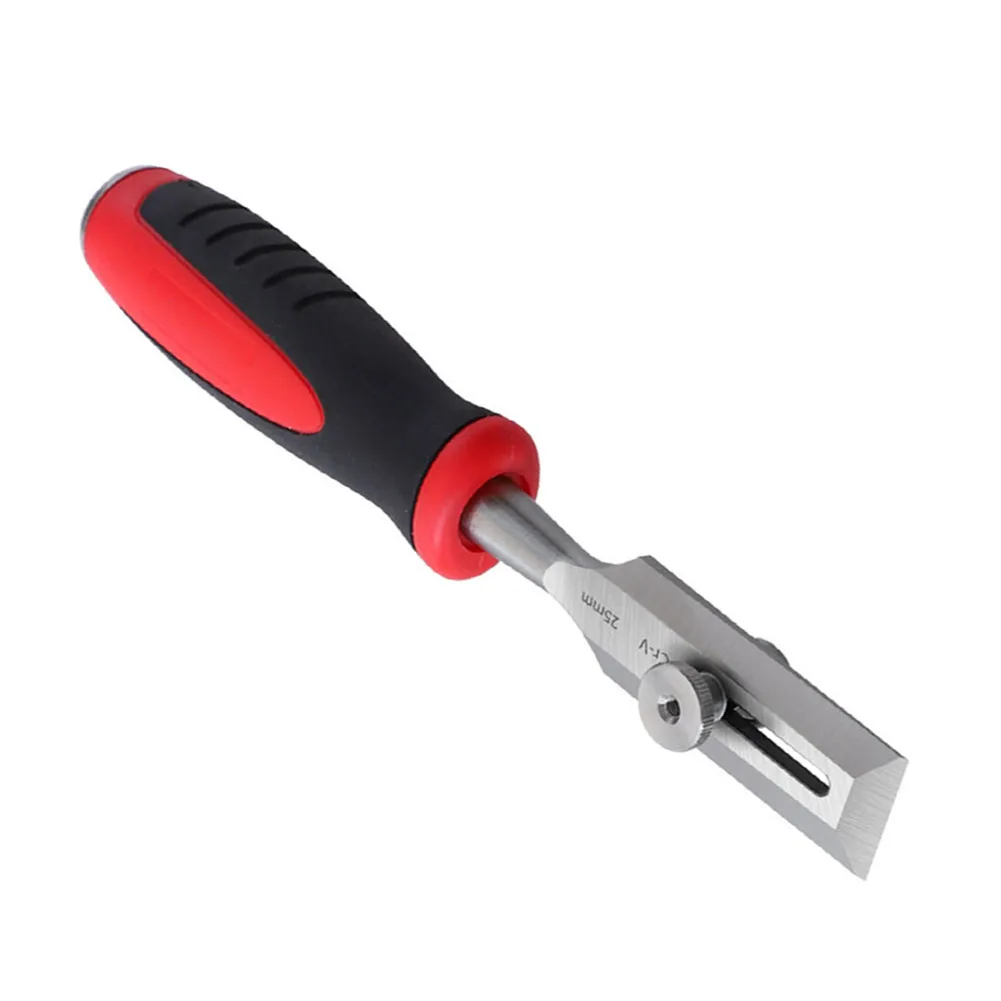 25mm Chisel Adjustable Wood Chisel Rubber Handle Suitable For Cork Suitable For Hardwood Suitable For Plywood Carpentry Tasks