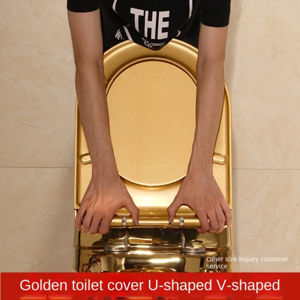 Urea formaldehyde cover gold cover universal slow drop silent t1oilet seat cover UV type toi2let board toilet accessories