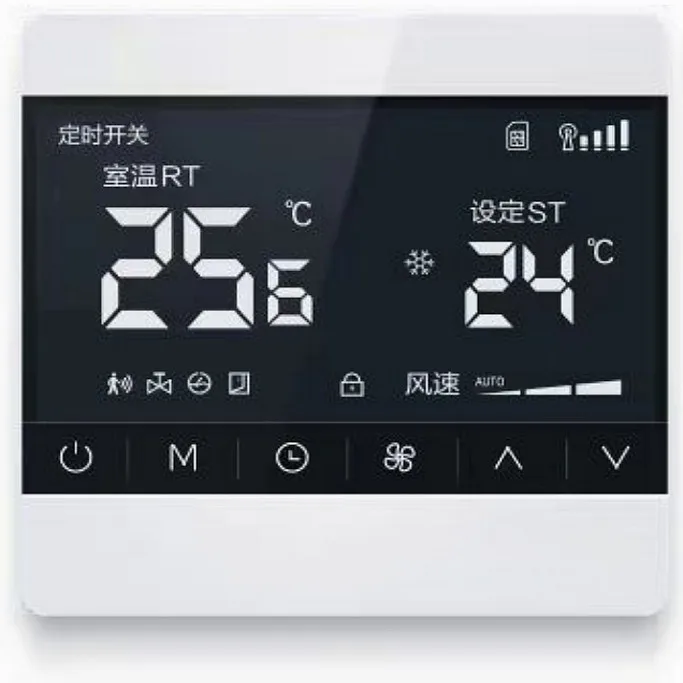 4G Central Air Conditioning Thermostat, Fan Coil Panel, Water Machine Air Conditioning Control Wire Controller