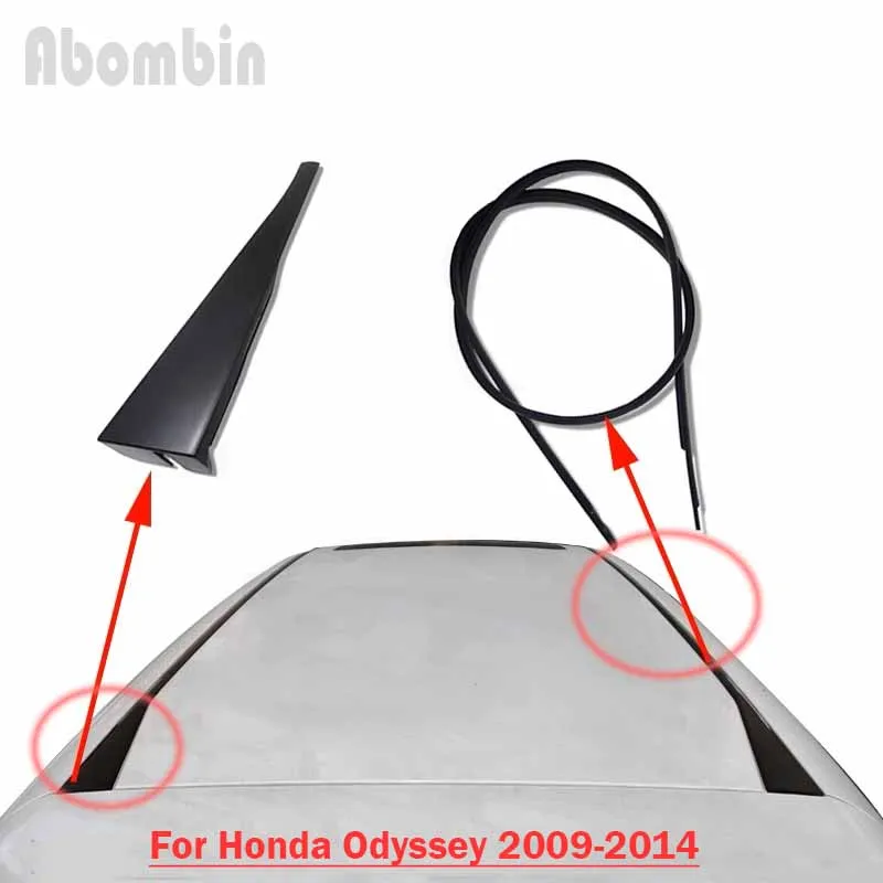 Car Roof Rubber Seal Rear Triangular Decorative Panel Roof Molding Trim Rubber Seal Car Roof For Honda Odyssey RB3 2009 - 2014