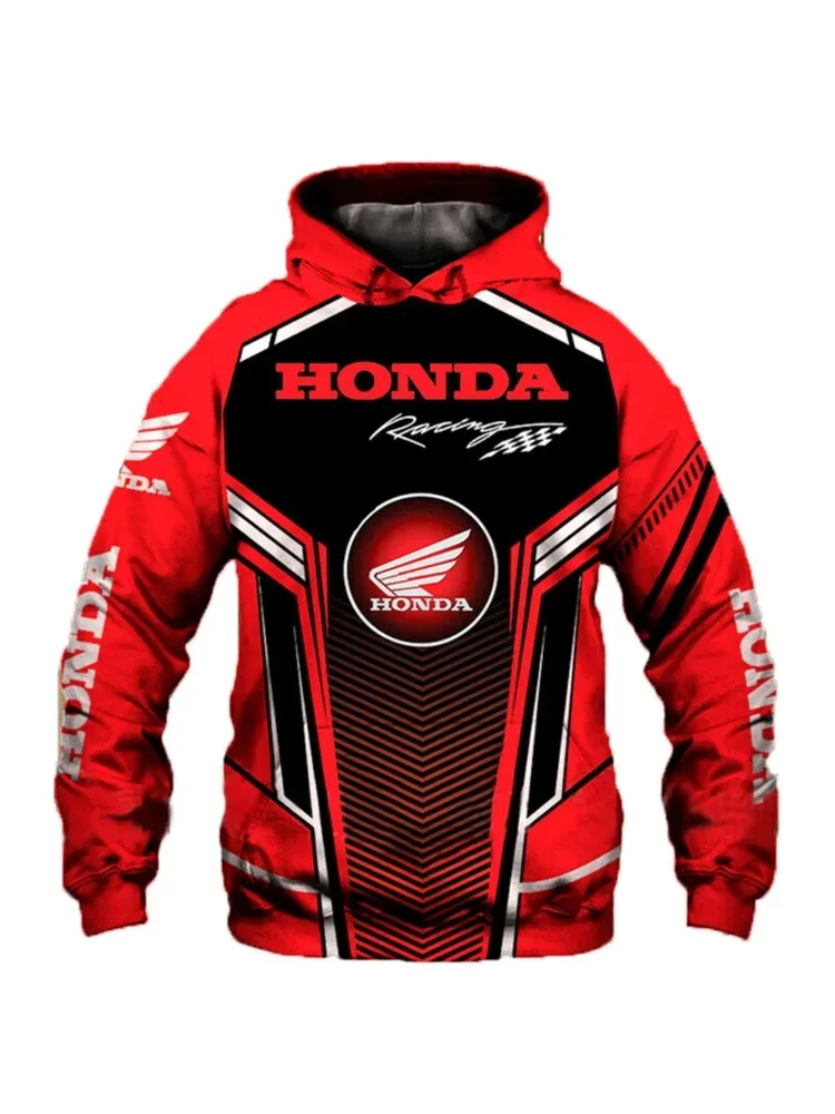 AliExpress Honda Fashion 3D Printed Motorcycle Racing Hooded Sports Shirt for Men and Women Spring and Autumn Outdoor Bicycle Jacket Coat