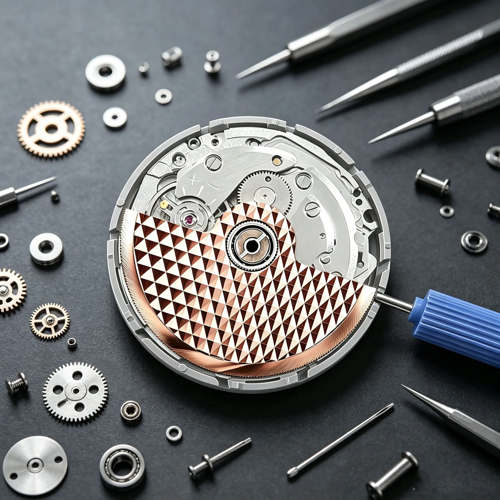 Engraved Automatic Rotor Watch Mod Movement Oscillating Weight Compatible with NH34 NH35 NH36 NH37 NH38 Automatic Movement