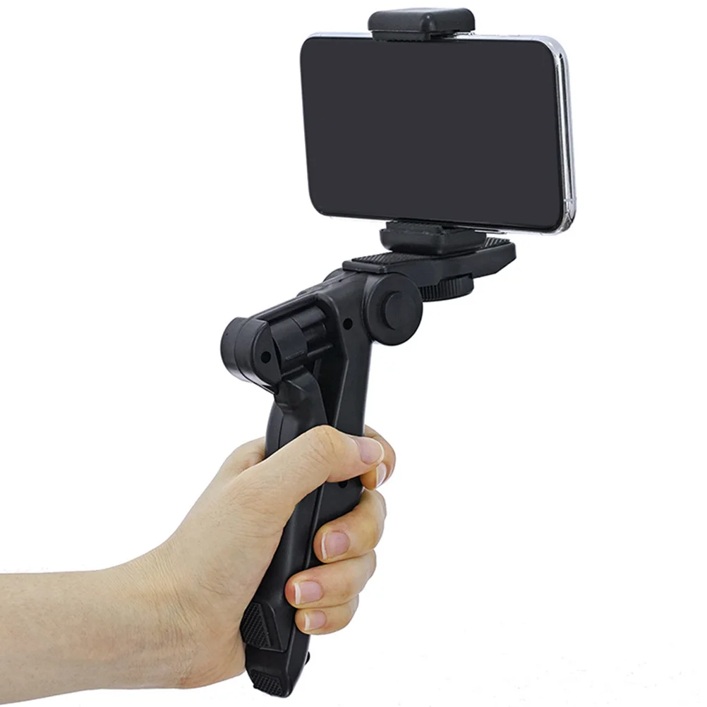 

2Pcs Handheld Tripod for Phone Mini Camera Mount Compact Travel Tripod Stand Adjustable Angle for Video Call and Live Streaming